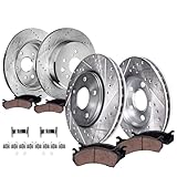 Detroit Axle - 8pc Brake Kit for Lexus GS350 IS350 IS200t RC350 GS200t GS450h IS300 RC200t RC300, 13.15