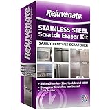 Rejuvenate Stainless Steel Scratch Eraser Kit Safely Removes Scratches Gouges Rust Discolored Areas Makes Stainless Steel Look 6 Piece Kit