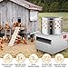 Mmucco 2HP 20In Stainless Steel Chicken Plucker Machine, Plucking Machine De-Feather, 110V 1500w 275r/min, Silver