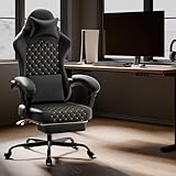 Aceinheu Gaming Stuhl mit Massagefunktion & Fußstütze, Ergonomischer...