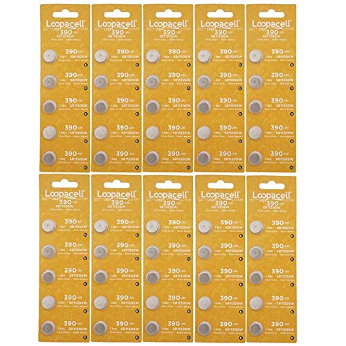 Baterías de Reloj Silver Oxide LOOPACELL 390PK 50 Unidades
