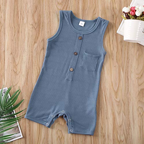 Image of Newborn Summer Baby Boy Girl Rompers Bodysuit Jumpsuit Playsuit One Piece Outfit Clothes