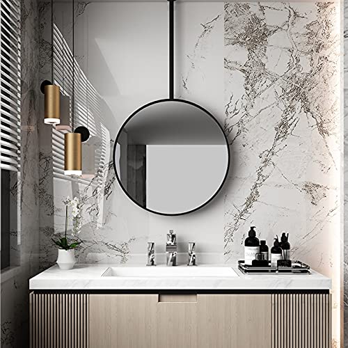 Grand miroir décoratif en métal rond Cover