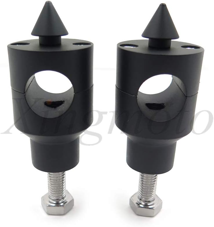 AfterMokit Replacement for 1 inch Handlebar Riser Extension Upward Mount Extender Universal fit for Honda for Harley Davidson for Kawasaki for Suzuki for Yamaha Black Spike