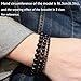 CHCCOYE 4mm Natural Healing Gemstone Bracelet Handmade Yoga Stretch Elastic Bracelet Stress Relief Crystal Jewelry for Men and Women (4mm, Black Onyx)