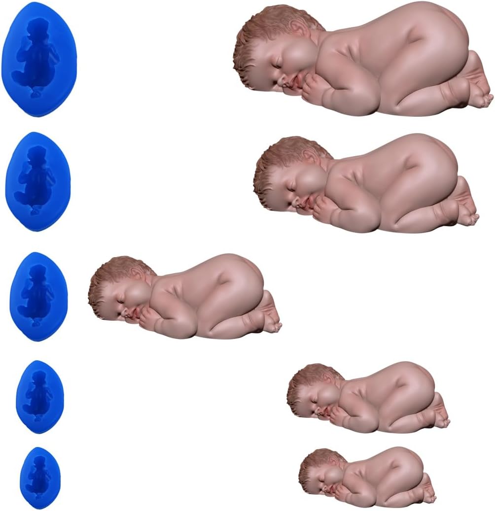 Sleeping Baby 3 Medium Silicone Mold B234 by First Impressions Molds