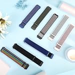 YCHDDER Fabric Nylon Uhrenarmbänder,16mm 18mm 19mm 20mm 22mm 24mm Schnellverschluss Armband Verstellbare Aatmungsaktive Gewebte Sportbänder Ersatzarmband für Herren Damen – Bild 5