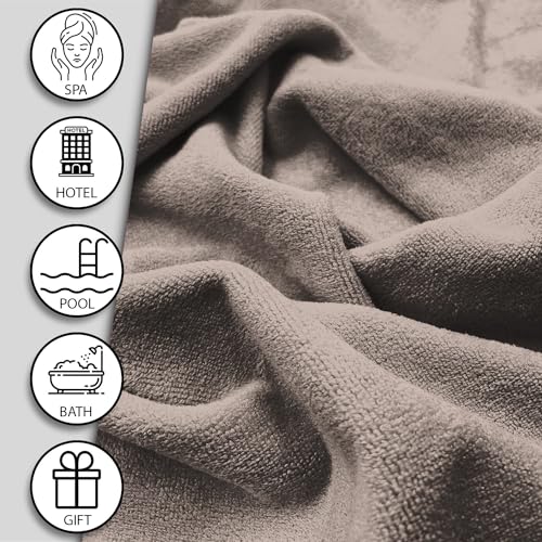 Image of Sassoon Venir Microfiber 1 Piece Kids Bath Towel 450 GSM (50x100cm, Rose Sandstone Color) Ultra Soft Material, Towel for Daily use
