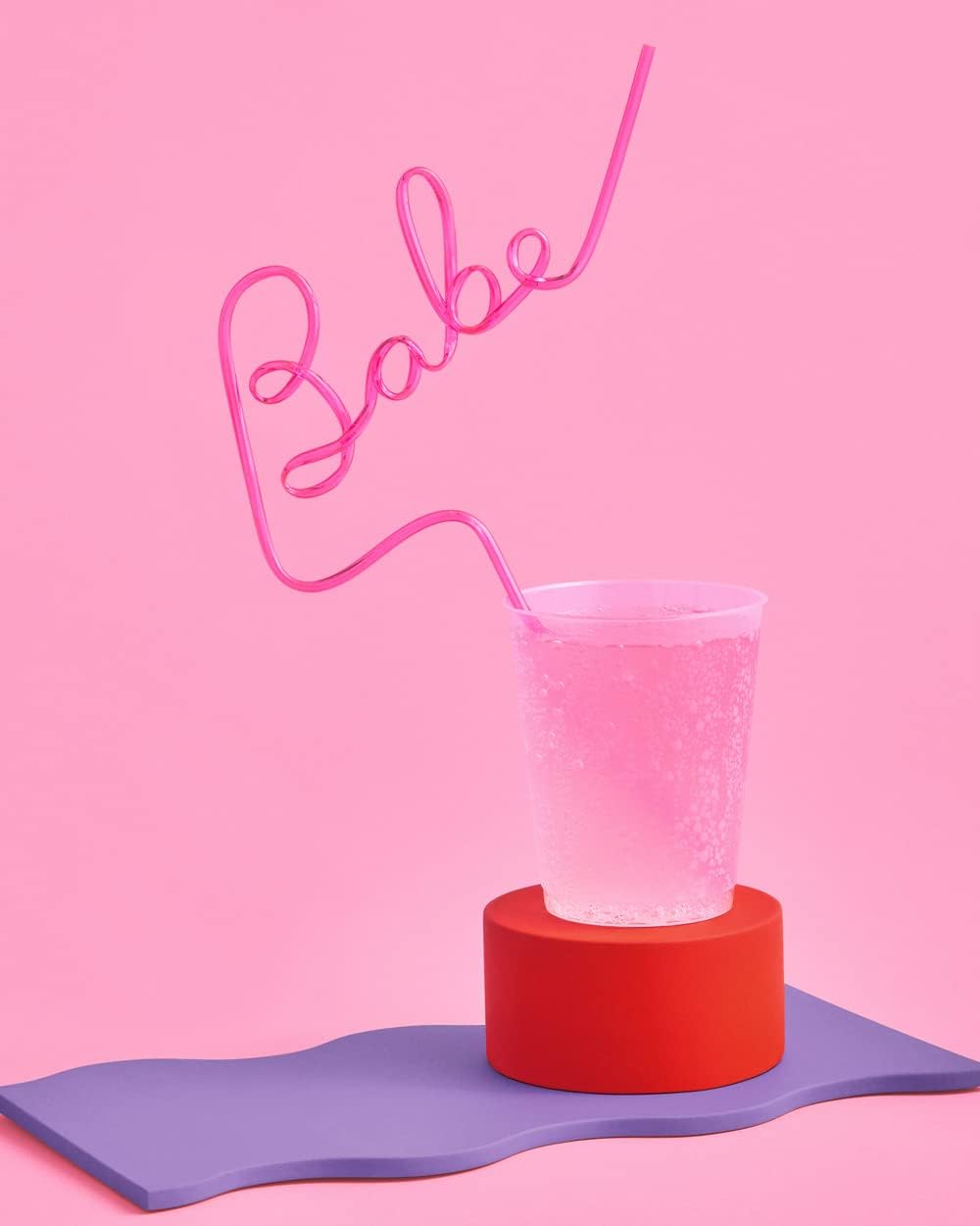 xo, Fetti Bachelorette Party XL Pink Babe Straw Set - 8 pieces | Bride To Be Gift, Bachelorette Party Favors | Birthday Party Decorations