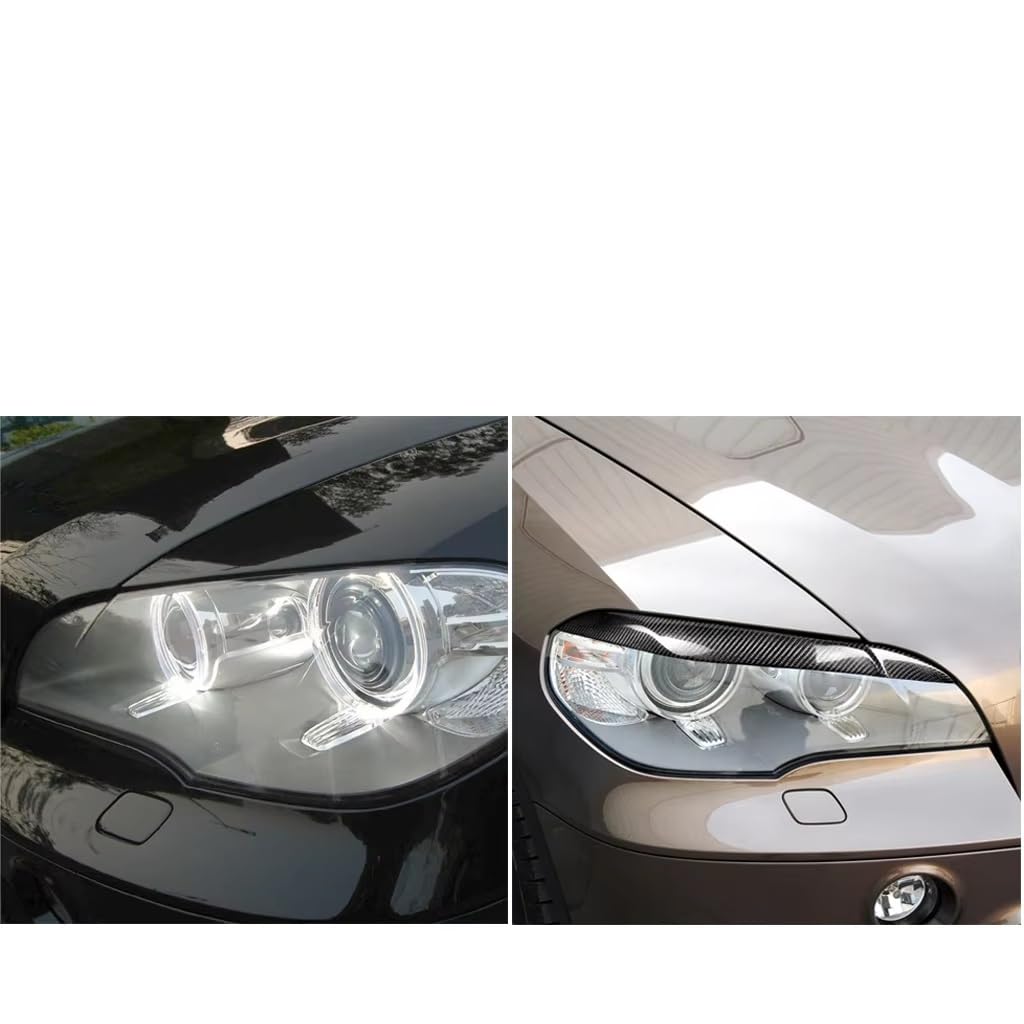 Scheinwerfer Augenbrauen Für X5 Für E70 2010-2012 Scheinwerfer Augenbraue Augenlid Wimpern Trim Automotive Außen Zubehör