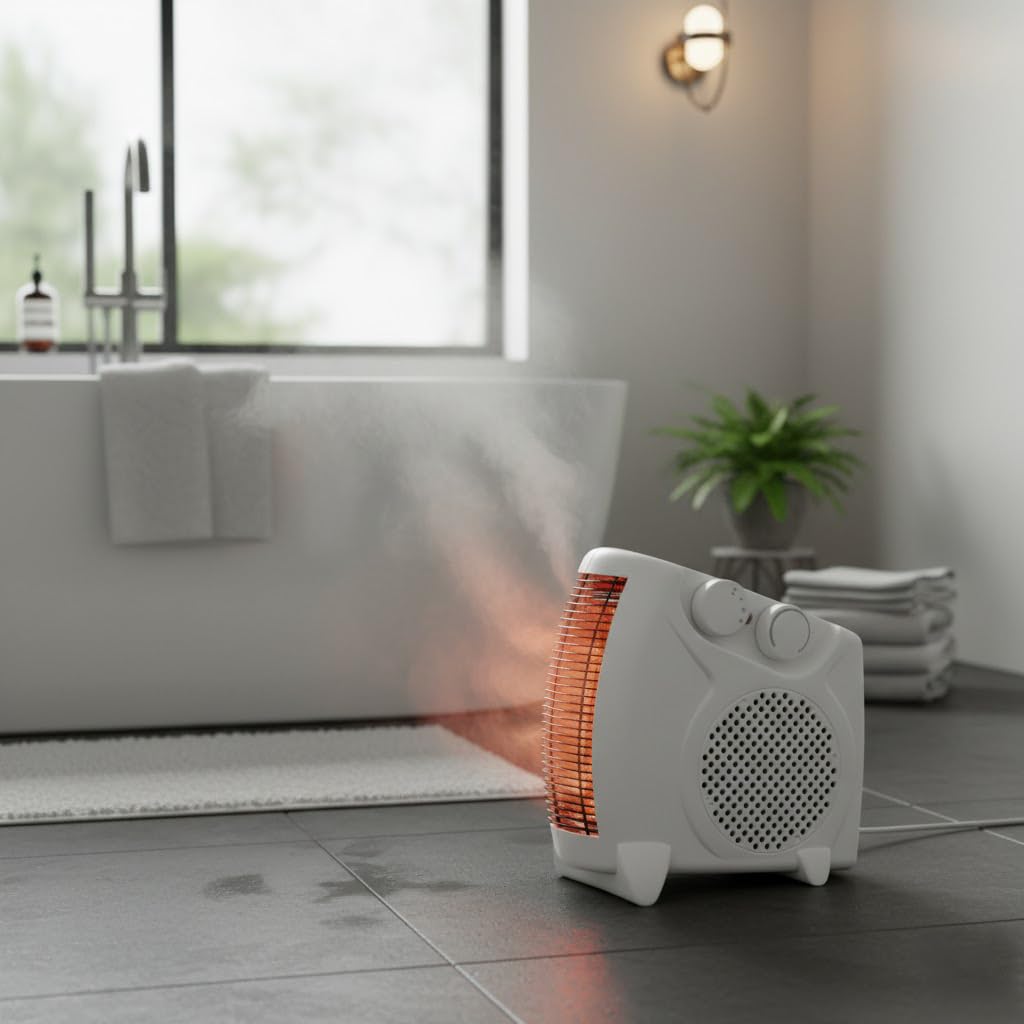 Suinga - Set di 2 riscaldatori elettrici, 1000 – 2000 W, 2 impostazioni di Temperatura, Ventilazione, Aria Calda