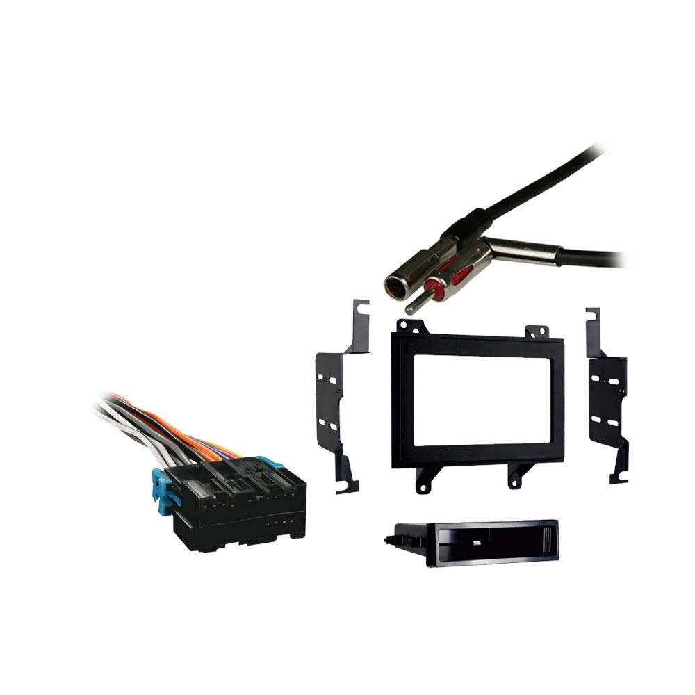 Harmony Audio Compatible with GMC Jimmy 1995 1996 1997 Double DIN Aftermarket Stereo Harness Radio Install Dash Kit