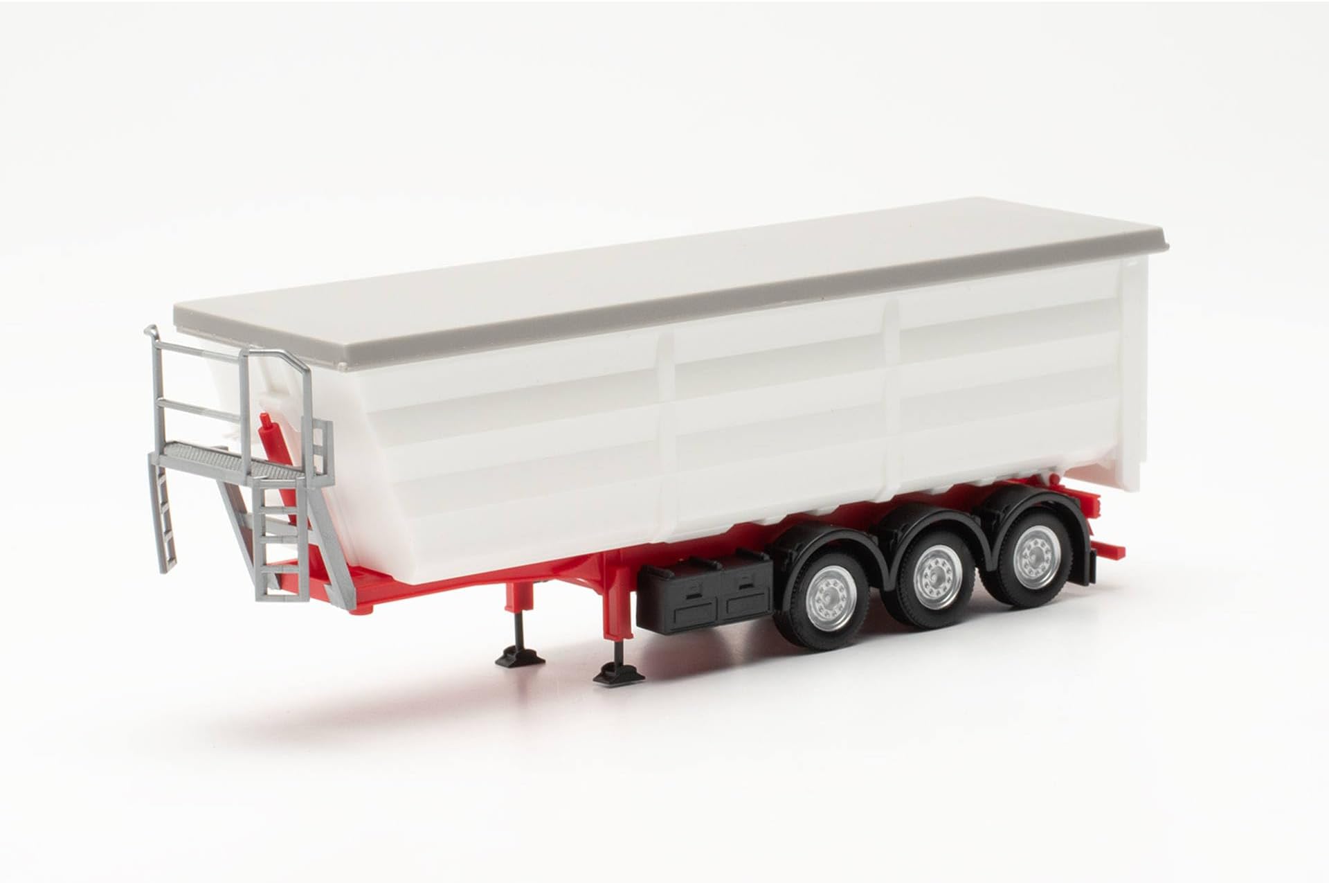 herpa single-parts service, Steel round body trailer, 1 piece, on a scale of 1:87, model building, plastic miniature model for handicraft work