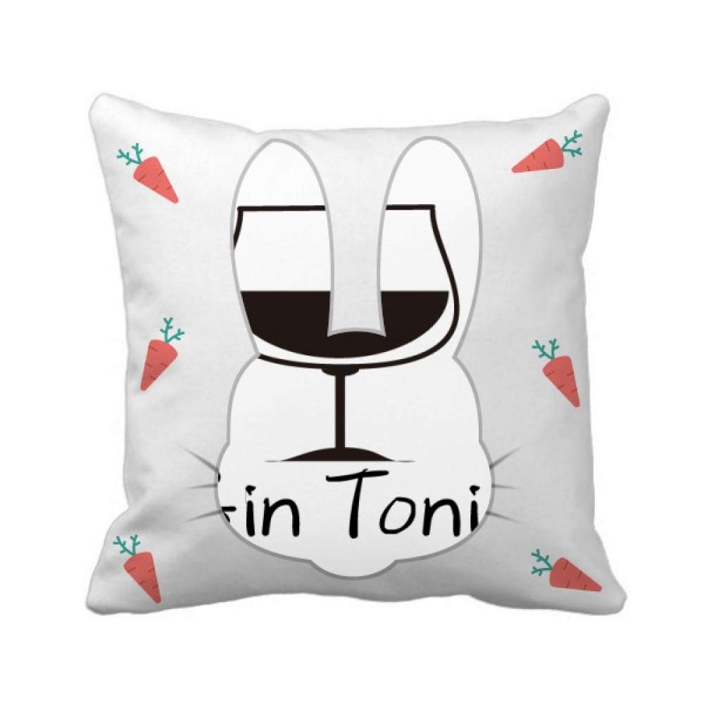 Cocktail Gin Tonic coussin décoratif motif lapin pour vos soirées lounge