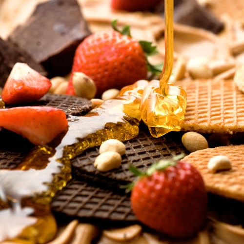 Image of Honey Stinger Organic Peanut Butter Energy Waffle Variety Pack of 18, 6 Pack Each of Peanut Butter, PB Chocolate and PB Strawberry, Nutritious Stroopwafel Snack for Exercise, Endurance and Performance