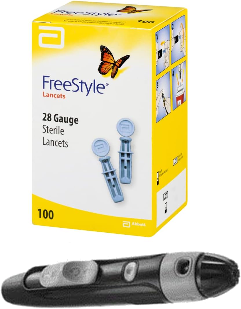 Owen's Freestyle Lancets 100 Pack with Autolet Lancing Device