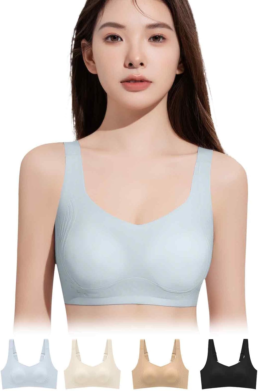 Amazon | [veimia] 小さく見せるブラ 胸を小さく見せるブラ【約2カップ