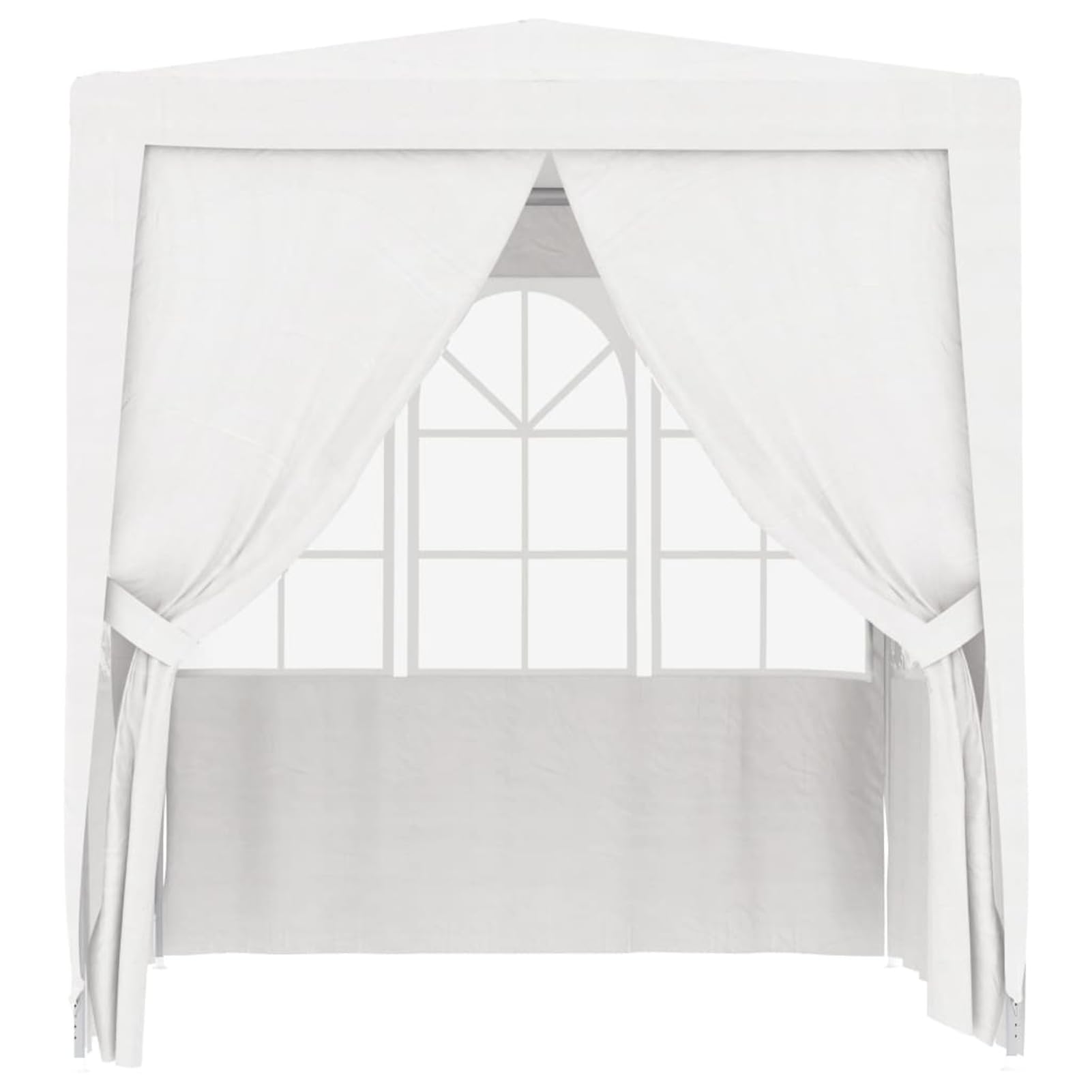 Homgoday Casa Mobilia Gazebo Professionale con Pareti 2,5x2,5 m Bianco 90 g/m², Gazebo da Giardino, Gazebo Ombrellone da Giardino Spiaggia Pesca Esterno Antivento per Arredo Giardino Terrazzo Ambienti