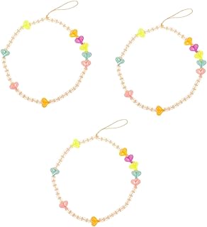 Uonlytech 3 Peças De Alças Para Celular Amuletos De Telefone Estéticos Amuletos De Celular Amuletos De Telefone Kawaii Fofos Amuletos De Telefone Anti-Perdidos Cordões Coloridos Acessórios