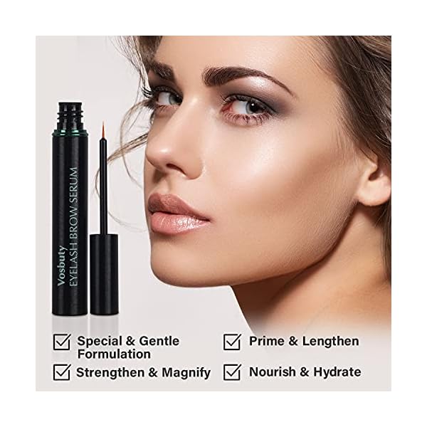 VOSBUTY-Eyelash-Growth-Serum-Effective-Eyelash-Serum-with-Potent-Hypoallergenic-Formula-Safe-Non-Irritating-Lash-Growth-Serum-5ml Eyelash Growth Serum - Effective Eyelash Serum with Potent, Hypoallergenic Formula - Safe, Non-Irritating Lash Growth Serum - 5ml