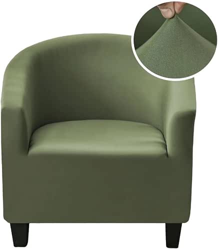 CRFATOP Soft Club Chair Slipcover Stretch Barrel Chair Covers Printed