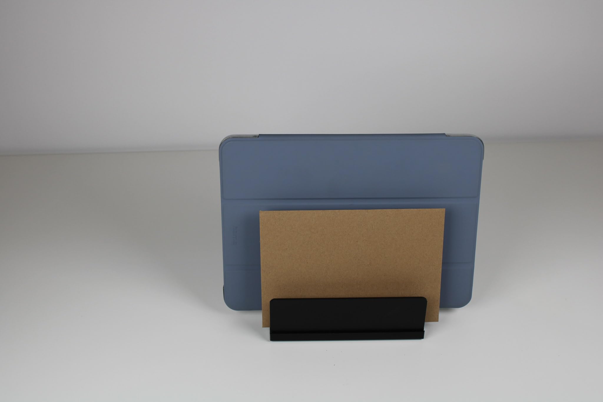 Wedo Black Office 633001 Letter Rack Acrylic Glass 2 Compartments Rubber Feet 15 x 6.8 x 10.7 cm in Gift Box Black