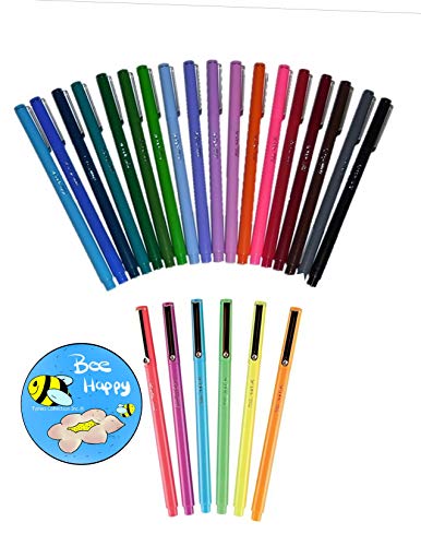 24 PACK of LE PEN colors (Le Pens + Fridge Magnet) AUTHENTIC UCHIDA OF AMERICA LE PENS