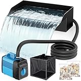 Installation rapide et faible entretien : Installez ce kit de cascade en quelques minutes, sans outils supplémentaires ! La cage de filtre protège la pompe contre les obstructions causées par les débris grossiers et prolonge les intervalles d’entretien. La conception modulaire permet une installation enfouie ou apparente. Il suffit de connecter, placer et profiter, sans installations complexes ni entretien fréquent.