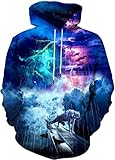 BALISOYI Herren Hoodie Hoodie Herren Plus Size Hoodie Sweatshirt Kreativer gemalter Druck Mode Herren Hoodie Paar Sweatshirt