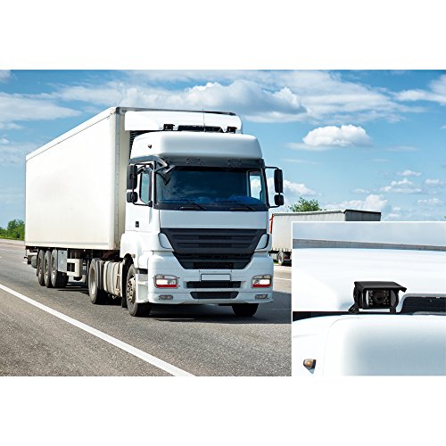 Pyle Plcmtr72 Weatherproof Rearview Backup Camera And Monitor Video System For Bus, Truck, Trailer And Van (2 Cams, 7'' Monitor, Dual Dc 12-24V), Black #TOP6