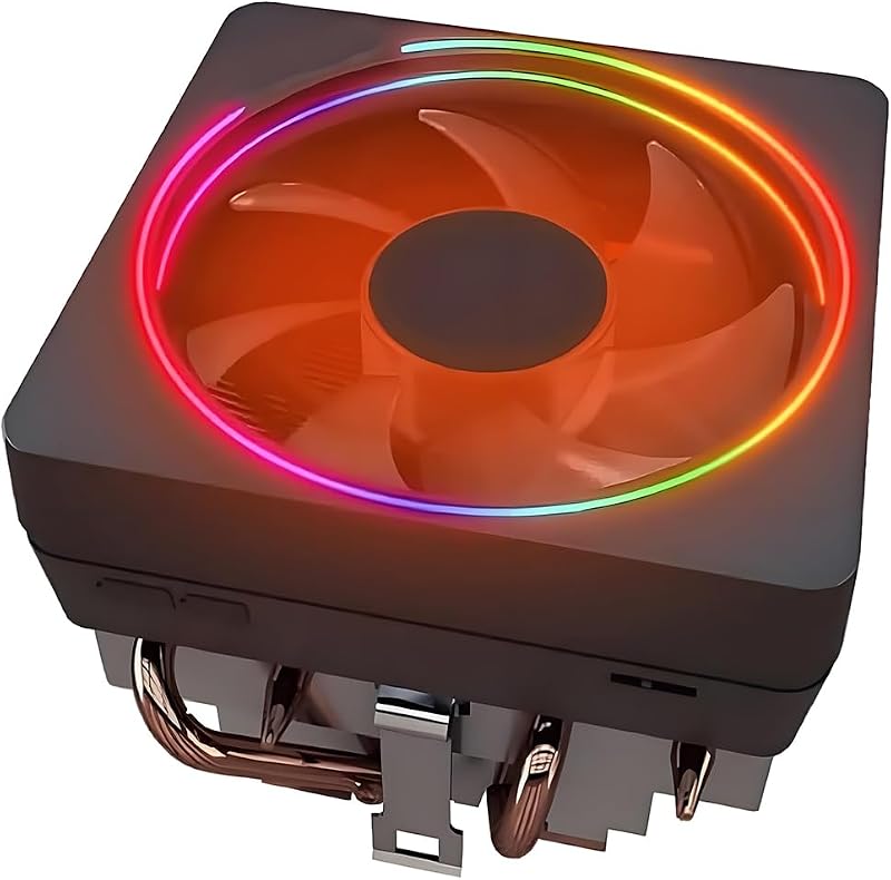 CPU Wraith Cooler Prisma Disipador de calor de aluminio Base de núcleo de cobre Ventilador PWM de 4 pines de 95 mm Pasta térmica preaplicada Compatible con AMD Socket AM5 AM4 AM3 AM2 Ryzen 7 1700X 1800X 2700X 3700X 4700X 5700X Ventilador