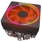CPU Wraith Cooler Prism Aluminum Heat Sink Copper Core Base 4-Pin PWM 95mm Fan Pre-Applied Thermal Paste Compatible with AMD Socket AM5 AM4 AM3 AM2 Ryzen 1700X 1800X 2700X 3700X 4700X 5700X Fan