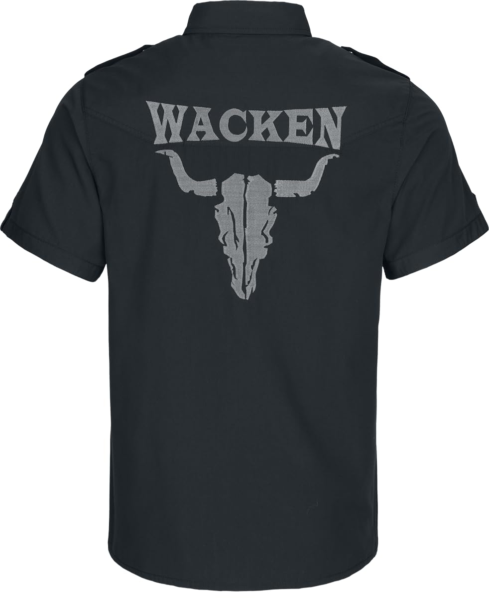 Wacken Open Air Wacken Männer Kurzarmhemd schwarz Band-Merch, Bands