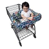 Boppy Shopping Cart and Restaurant High Chair Cover, Navy Blooms