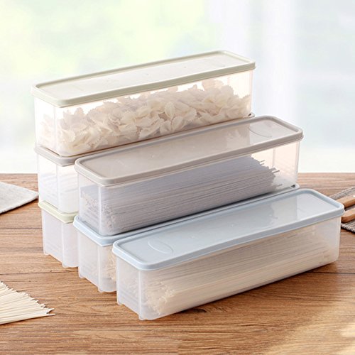 Heaven2017 Strip Noodle Storage Box Kitchen Refrigerator Food Fruit Bean Container Drawer (Light Green) #TOP4