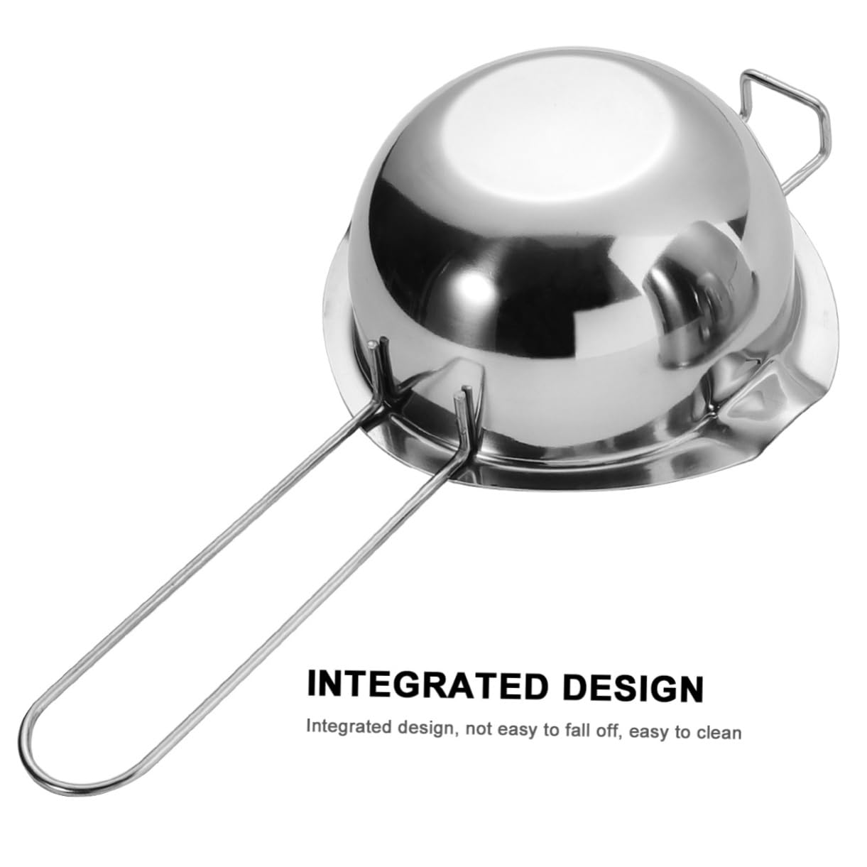 Alipis 2pcs Stainless Steel Chocolate Melting Pot Boiler Dual Pour Spouts for Butter Candy and Sauce Ergonomic Design for Easy Use The Kitchen