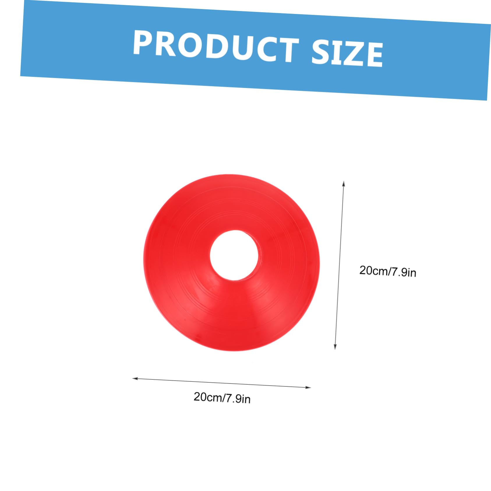 BESPORTBLE 12pcs Disc Sports Gear Birthday Party Kit Hurdles Football Training Equipment Soccer Training Equipment Soccer Training Marker Spots Small Football Accessories