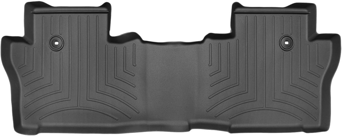 WeatherTech Custom Fit FloorLiners for Honda Passport, Pilot, 2nd Row (448392), Black