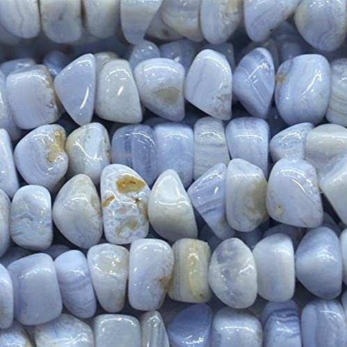 Agate dentelle bleue naturelle LKBEADS pour personnaliser vos bijoux en pierres véritables