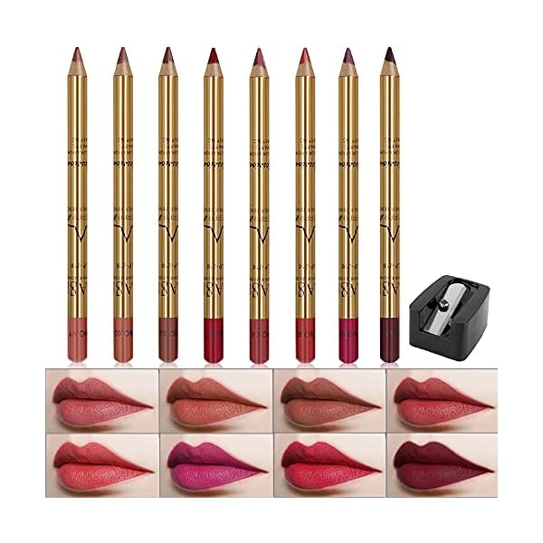 Wismee-Lip-Liner-Pencil-Set-8-Colors-Professional-Matte-Lipliner-with-Sharpener-Waterproof-Long-Lasting-Smooth-Natural-Filler-Contour-Shaping-Lip-Makeup-for-Woman-Soft-Lip-Liner-Pen-Makeup-Cosmetic Wismee Lip Liner Pencil Set 8 Colors Professional Matte Lipliner with Sharpener Waterproof Long Lasting Smooth Natural Filler Contour Shaping Lip Makeup for Woman Soft Lip Liner Pen Makeup Cosmetic