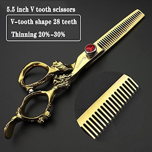 SHARONDS 5.5 inch professional haircut set 440c steel sharp barber scissors hair salon home haircut set