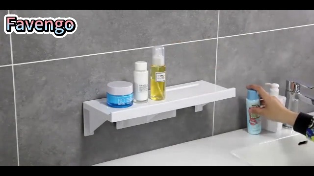 2-teiliges Wandregal Set Aus ABS - Weiße Aufbewahrungsboxen Für Bad & Küche Ohne Bohren