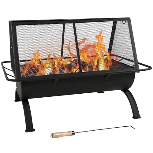 Sunnydaze 36-Inch Northland Steel Outdoor Fire Pit...