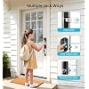 Veise VE07 Fingerprint Smart Door Lock, 7-in-1 Keyless Entry Deadbolt with App Control, Electronic Digital Touchscreen Keypad, Biometric Smart Locks for Front Door, Auto Lock, Matte Black