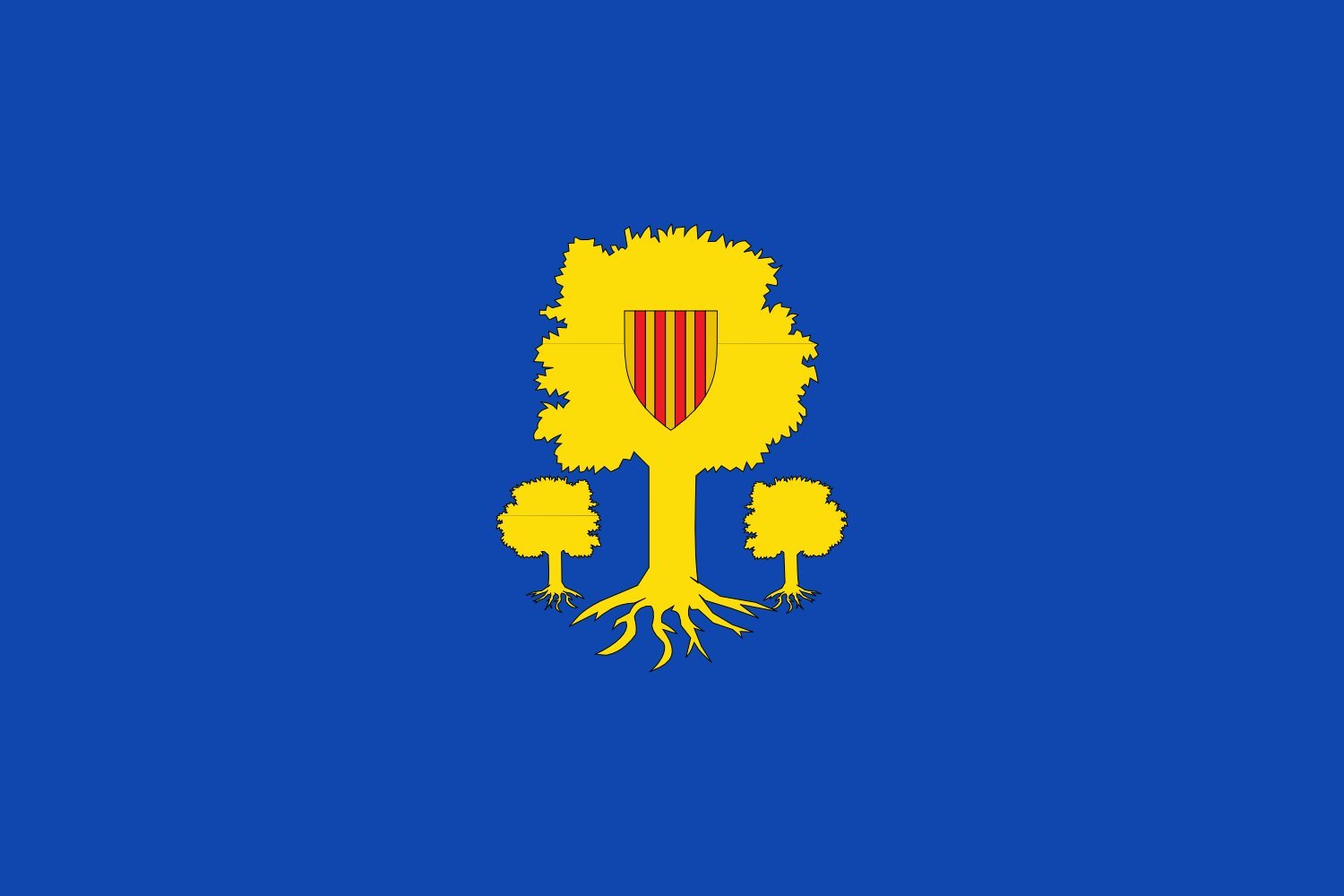 Drapeau XL Ontiñena officiel pour célébrer la culture de Huesca en Espagne