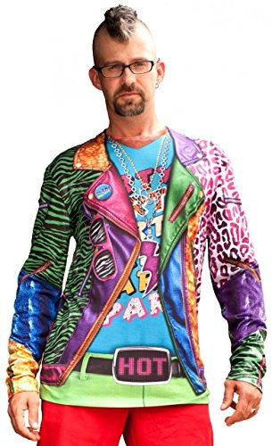 Faux Real Men's Halloween 3D Photo-Realistic Long Sleeve T-Shirt, Party Suit, X-Large Faux Real Men's Halloween 3D Photo-Realistic Long Sleeve T-Shirt, Party Suit, X-Large