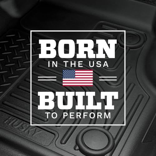 Image of Husky Liners Weatherbeater Floor Mats | Fits 2015-2026 Ford F-150, 2022-2026 Lightning, SuperCrew (Crew Cab) w /Carpet & w /Out Fold Flat Storage | Front & 2nd Row, 3-pc Black - 94041