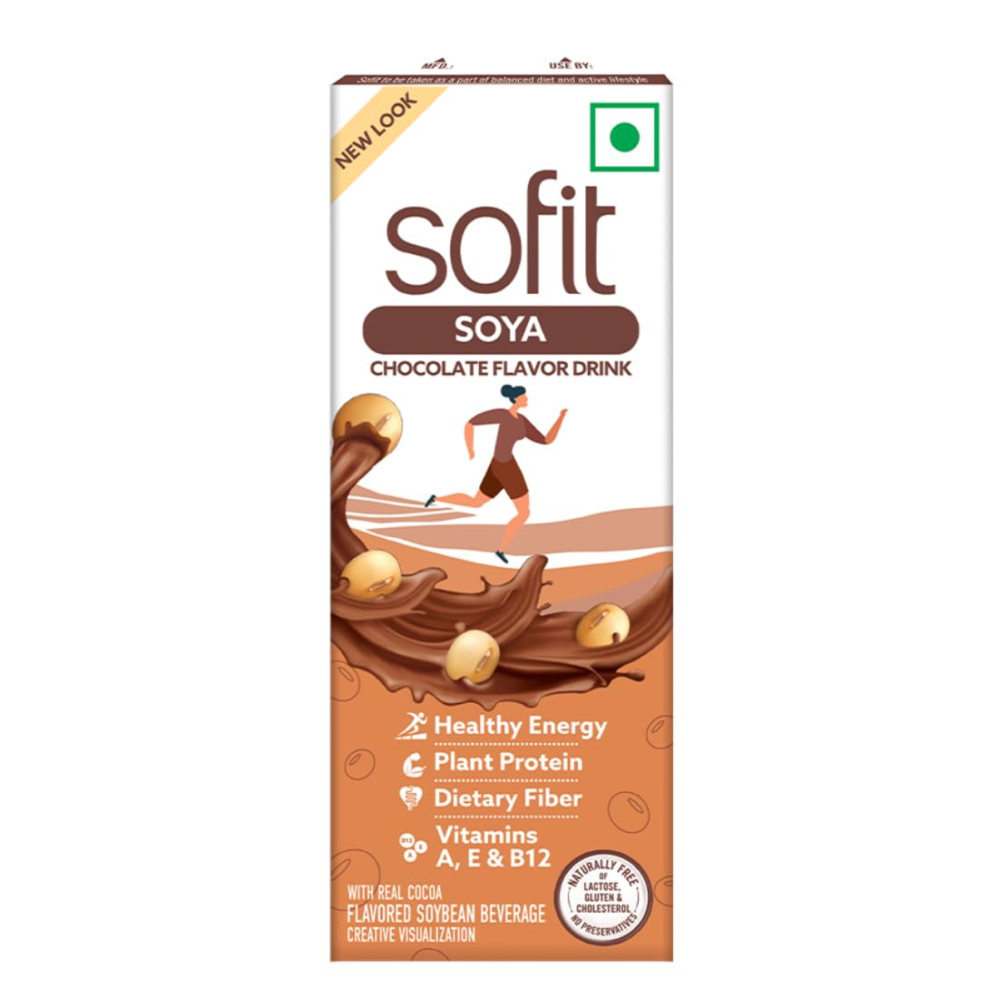 SOYA Drink Chocolate Flavored,180Ml-Pack of 6 (6 X 180Ml)|Vegan Drink|Enriched with Goodness of/Source of Plant Protein,Dietary Fibers,Vitamins & Calcium|Naturally Lactose Free