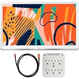 LG 27LQ600S-WU 27' Full HD IPS LED TV Monitor with Web OS TV Bundle with Deco Gear 6FT Universal 4K HDMI 2.0 Cable and Stanley SurgePro 6-Outlet Surge Adapter with Night Light