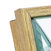 Isaac Jacobs Cornice a specchio smussata argentata con passepartout per 20 x 25 cm, cornice classica a specchio con angolo leggermente inclinato per decorazione da parete, gallerie fotografiche e arte
